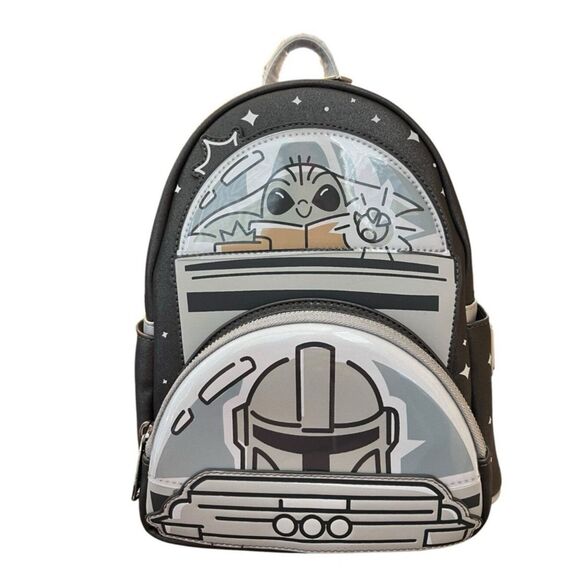 Loungefly Star Wars Mandalorian Grogu Baby Yoda Mini Backpack Glow In Dark NWT main image 6